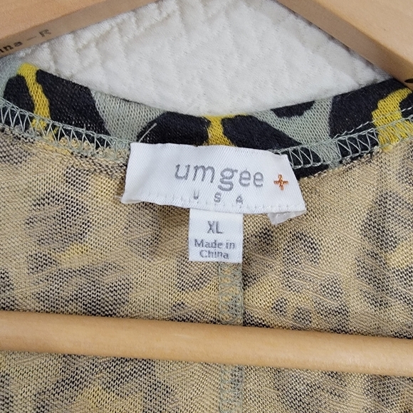 Umgee Leopard Print Kimono Cardigan Size XL - Picture 10 of 12